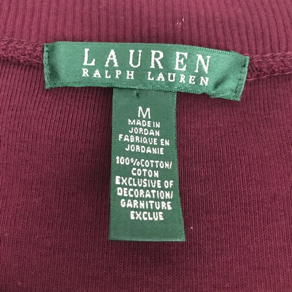 Lauren Ralph Lauren burgundy buckle dress SZ M - Picture 5 of 8